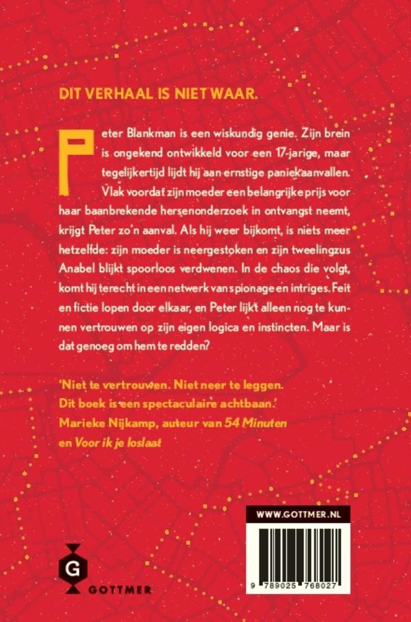 Achterkant van Wit Konijn / Rode Wolf