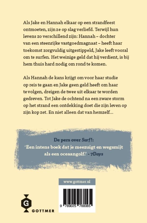 Achterkant van Door de storm