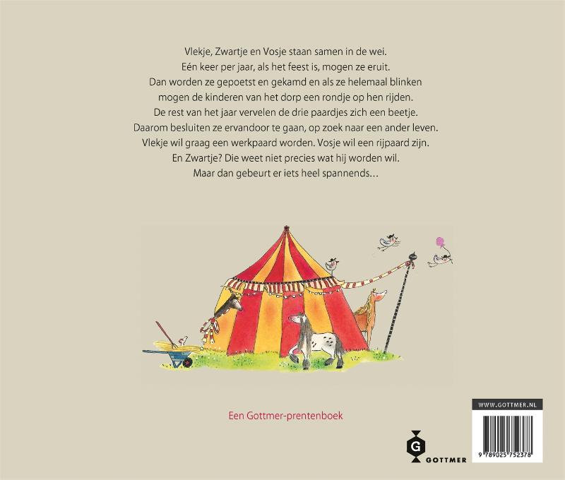 Achterkant van Drie dappere paardjes