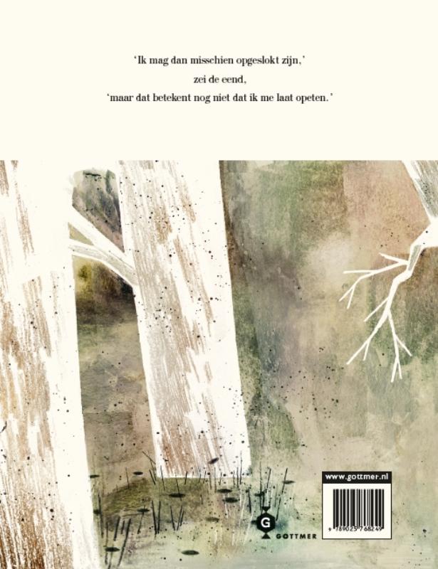 Achterkant van De wolf, de eend en de muis