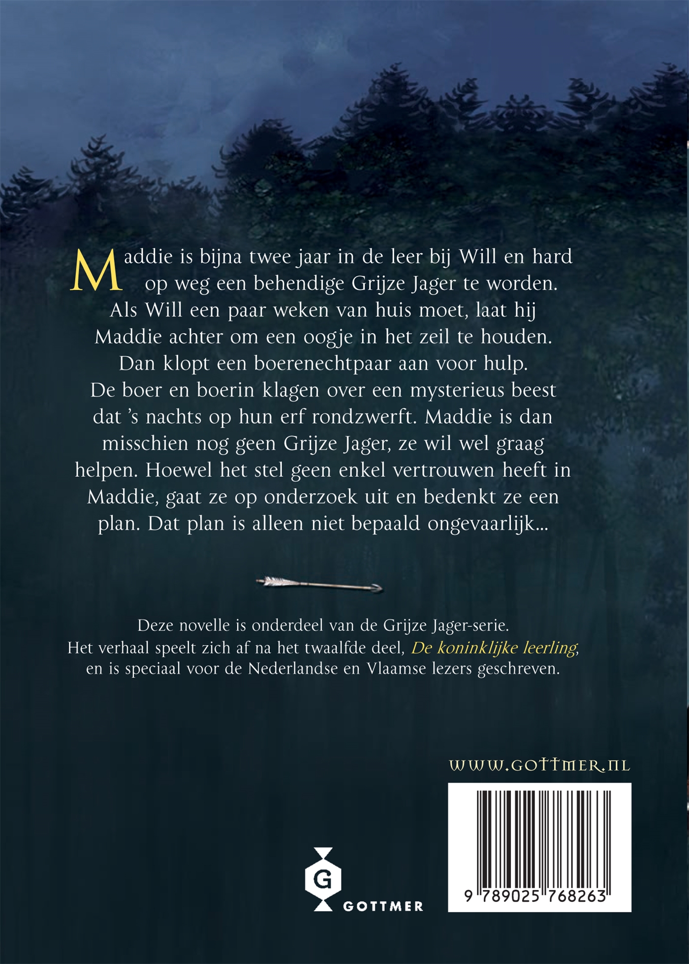 Achterkant van De jacht op het schaduwdier