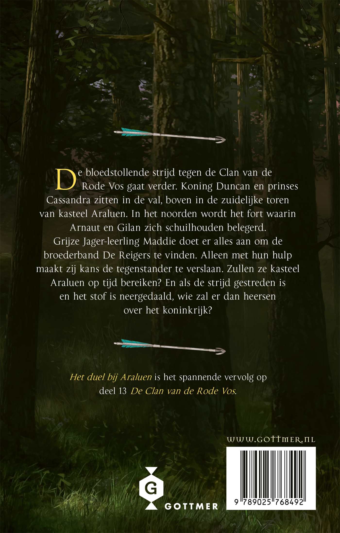 Achterkant van Het duel bij Araluen