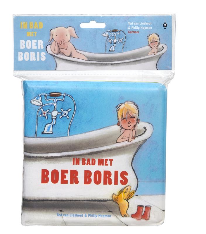 Achterkant van In bad met Boer Boris