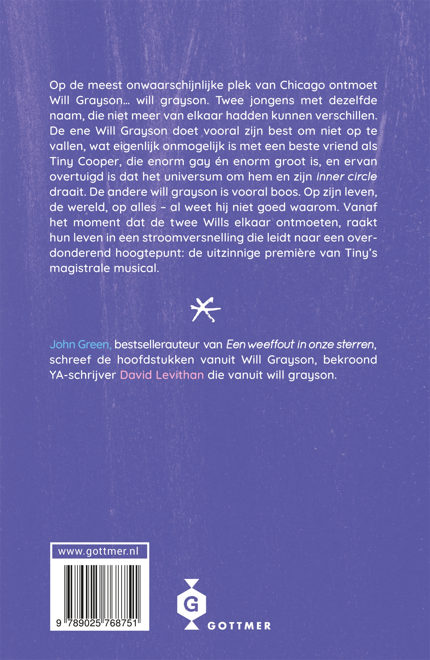 Achterkant van Will Grayson, will grayson