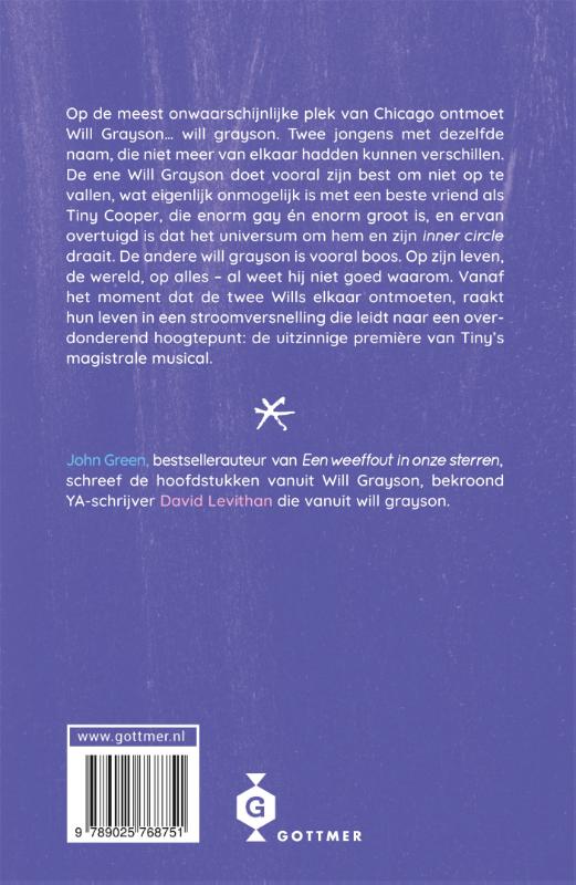 Achterkant van Will Grayson