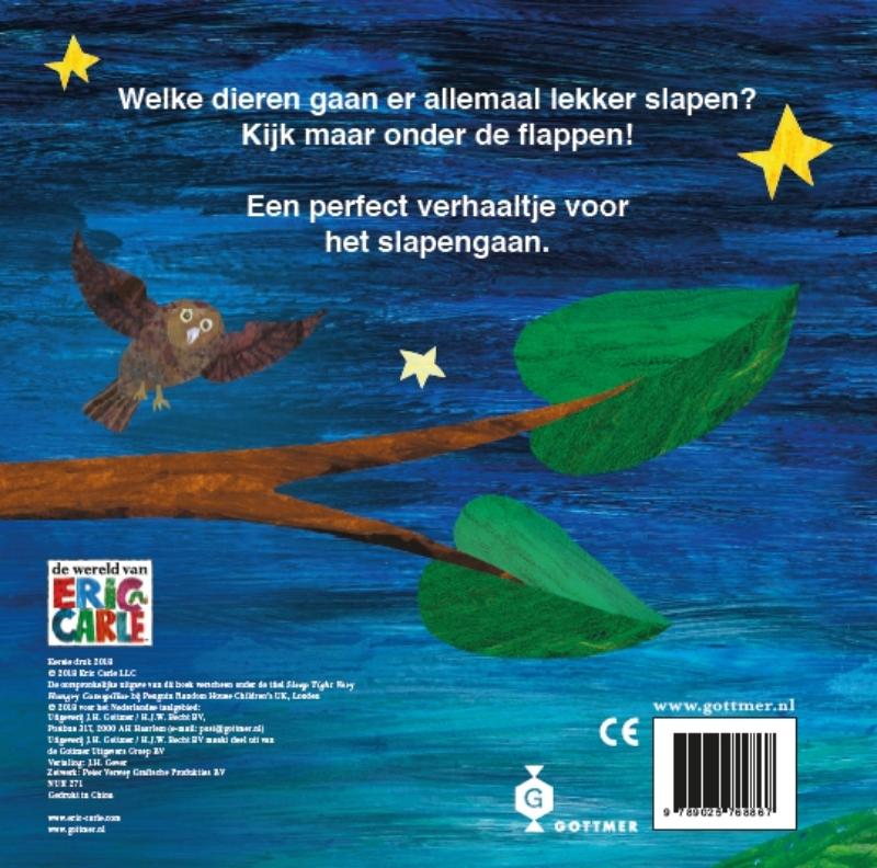 Achterkant van Slaap lekker Rupsje Nooitgenoeg