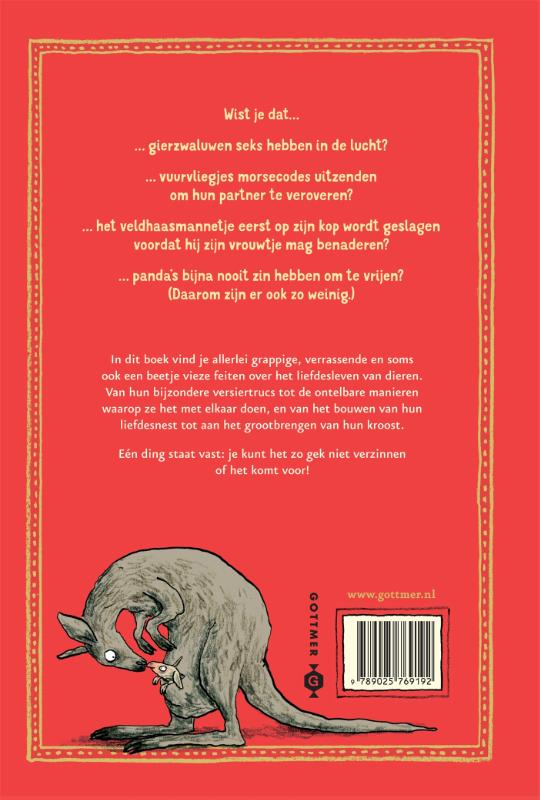 Achterkant van Bij de beesten af