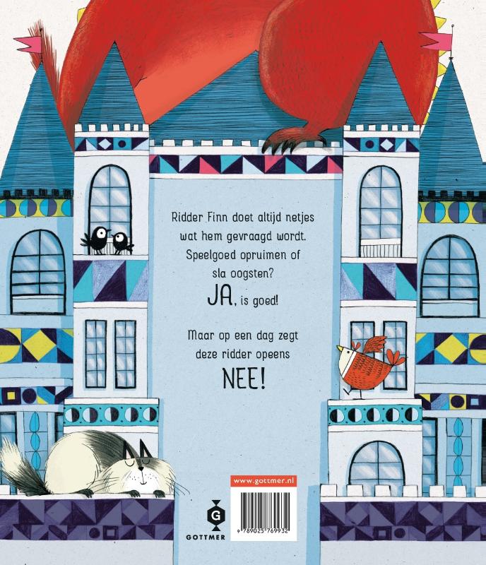 Achterkant van Deze ridder zegt nee