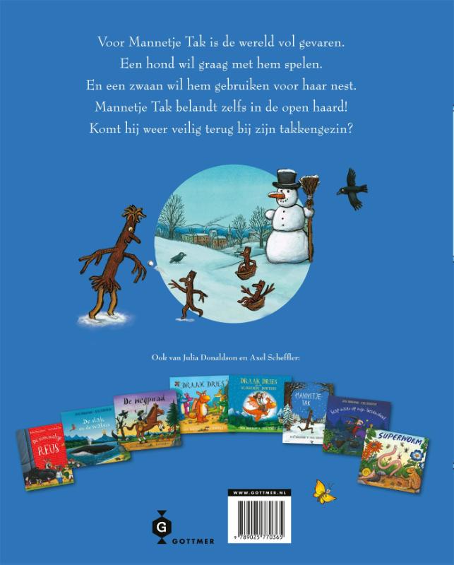 Achterkant van Mannetje Tak