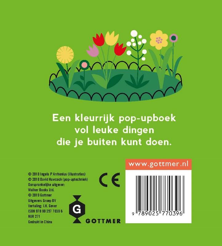 Achterkant van Naar buiten (pop-up)