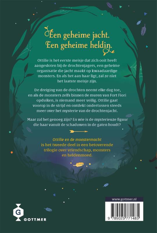 Achterkant van Ottilie en de monstermacht