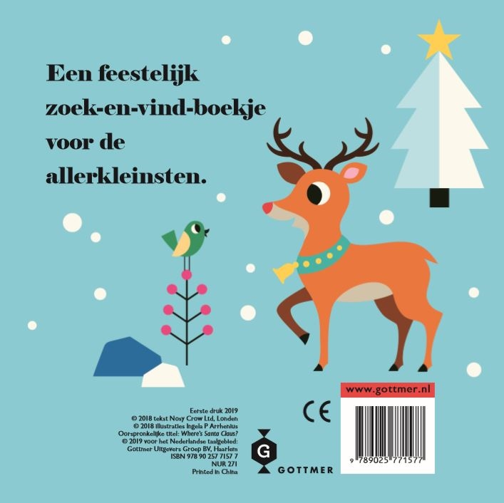 Achterkant van Kerstman, waar ben je?