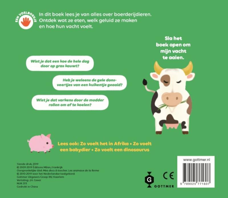 Achterkant van Zo voelt het op de boerderij