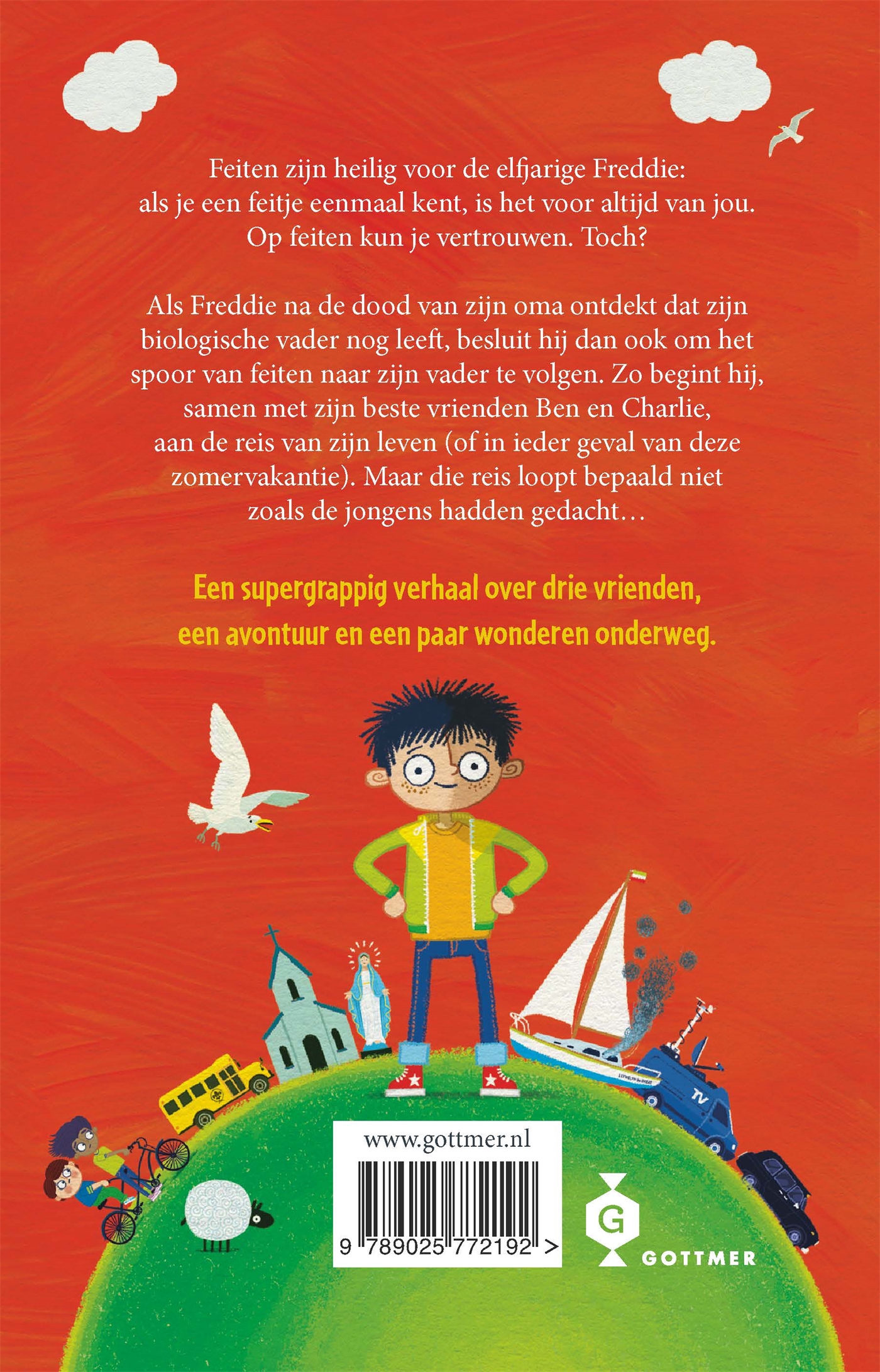 Achterkant van De superwonderlijke reis van Freddie