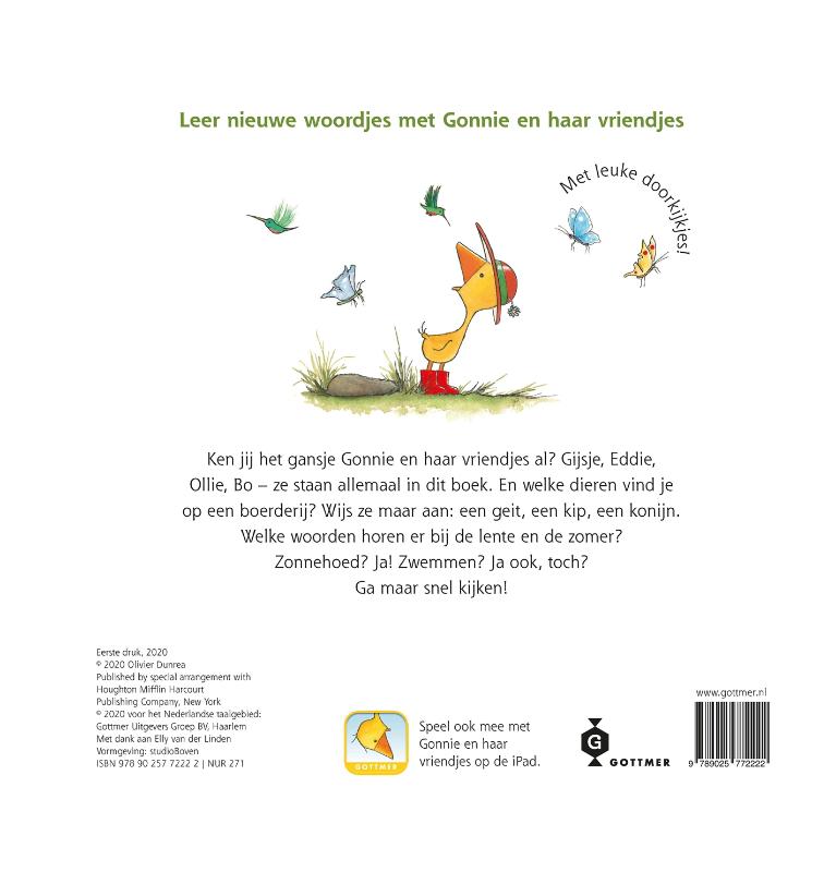 Achterkant van De wereld van Gonnie & vriendjes