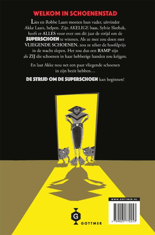 Achterkant van Strijd om de superschoen