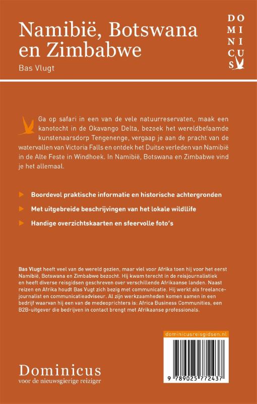 Achterkant van Namibië, Botswana en Zimbabwe
