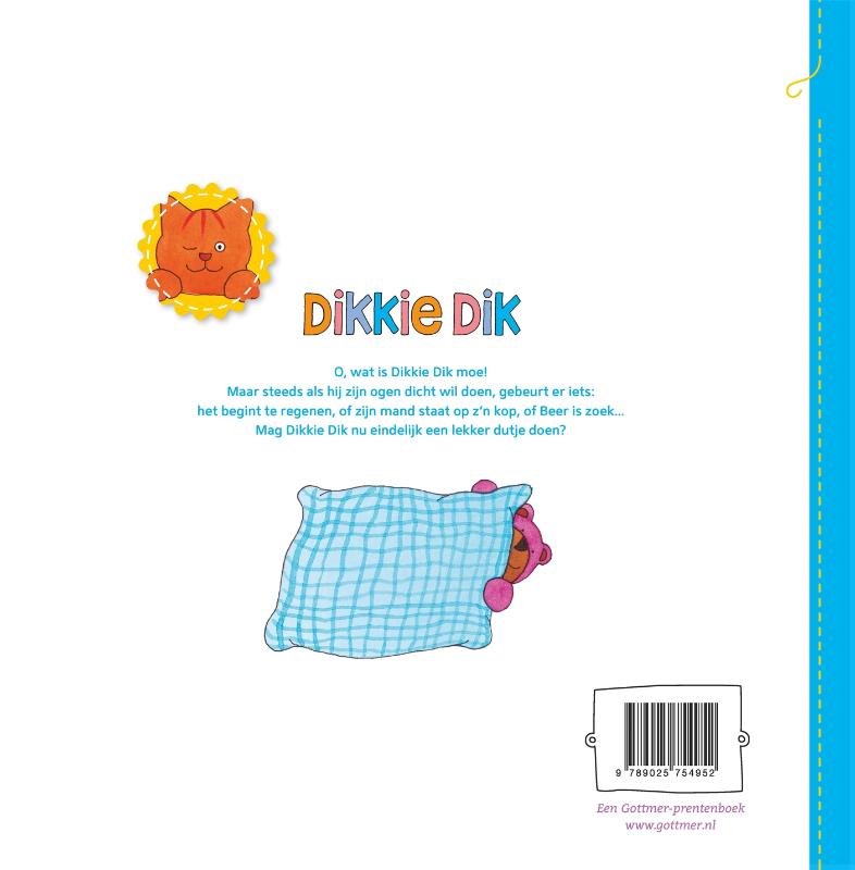 Achterkant van Welterusten Dikkie Dik