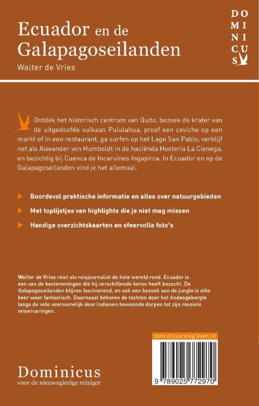 Achterkant van Ecuador en de Galapagoseilanden