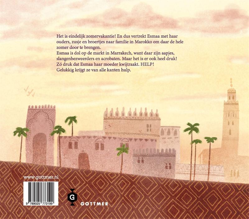 Achterkant van Duizend-en-één paarse djellaba's
