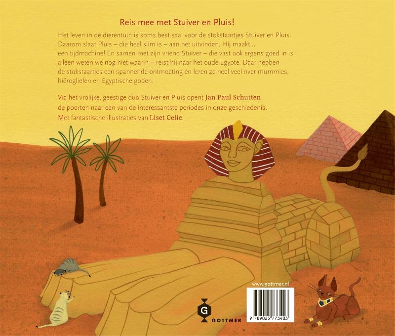 Achterkant van Stuiver en Pluis in het oude Egypte