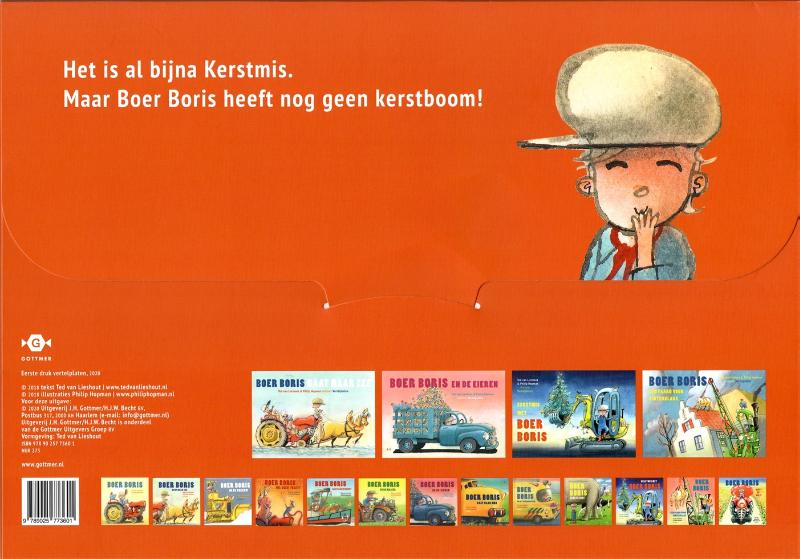 Achterkant van Vertelplaten Kerstmis met Boer Boris