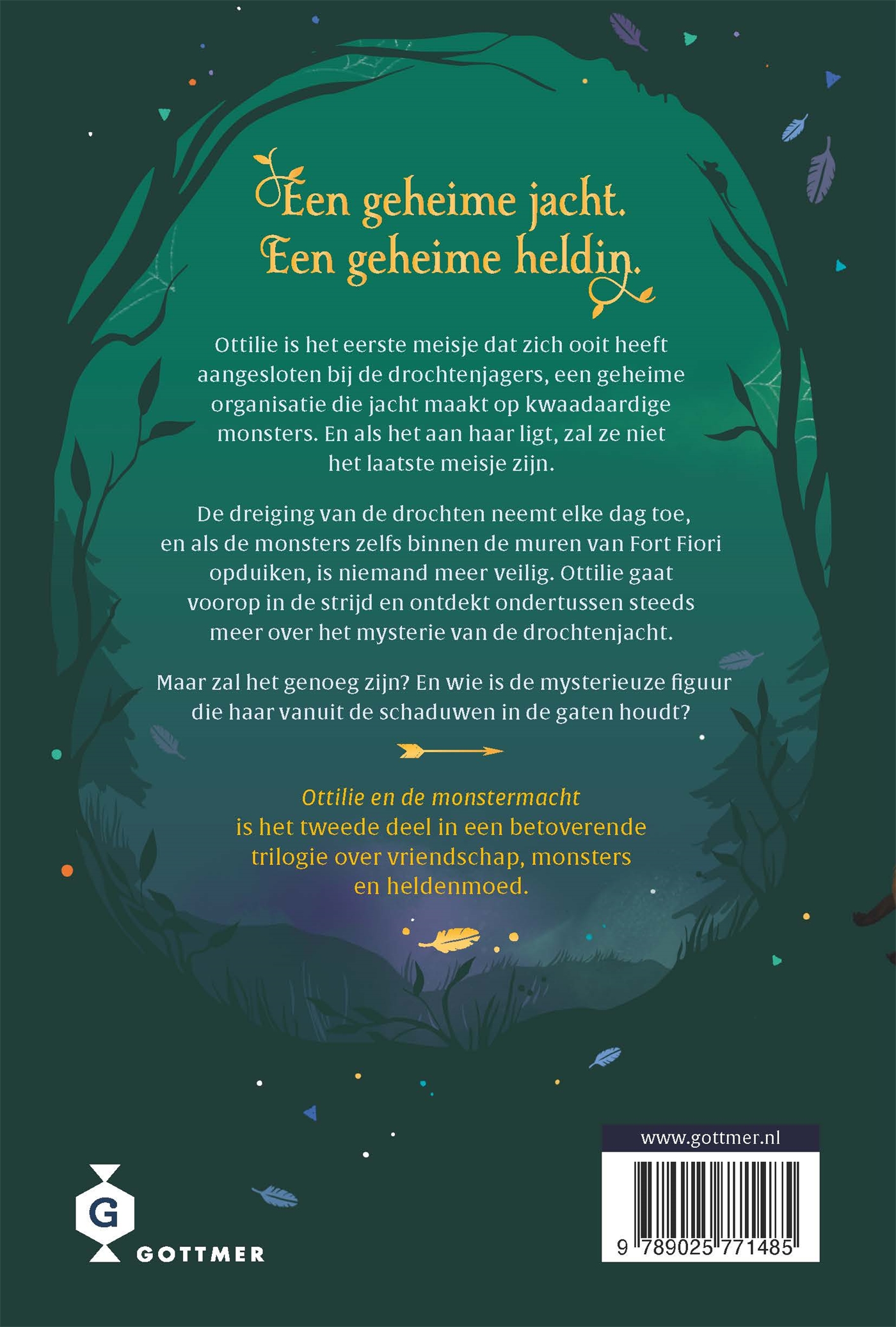 Achterkant van Ottilie en de monstermacht