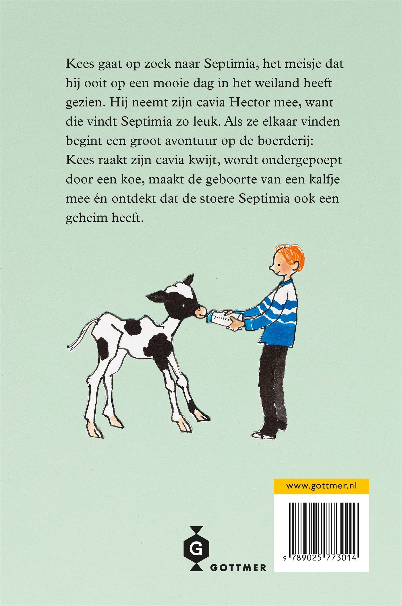 Achterkant van Kees naar de koeien