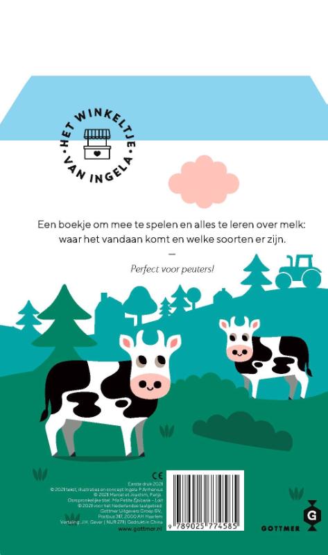 Achterkant van Melk