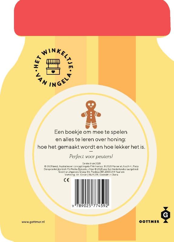 Achterkant van Honing