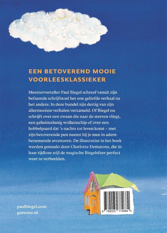 Achterkant van Groot Biegel sprookjesboek