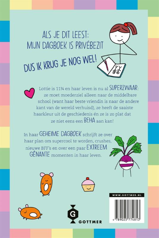 Achterkant van Het extreem gênante leven van Lottie