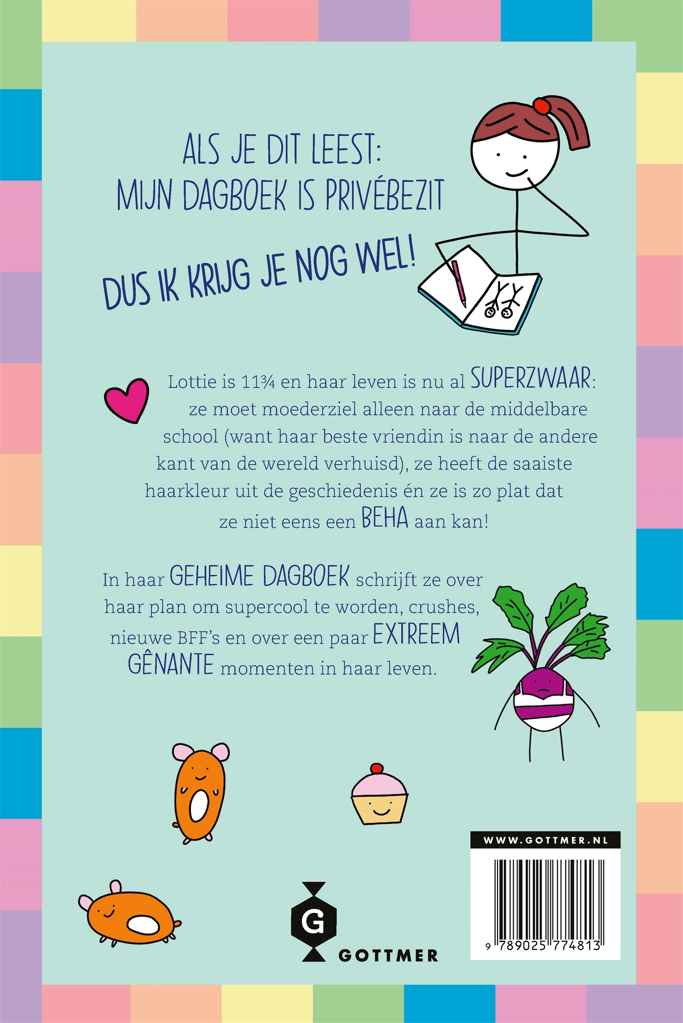 Achterkant van Het extreem gênante leven van Lottie