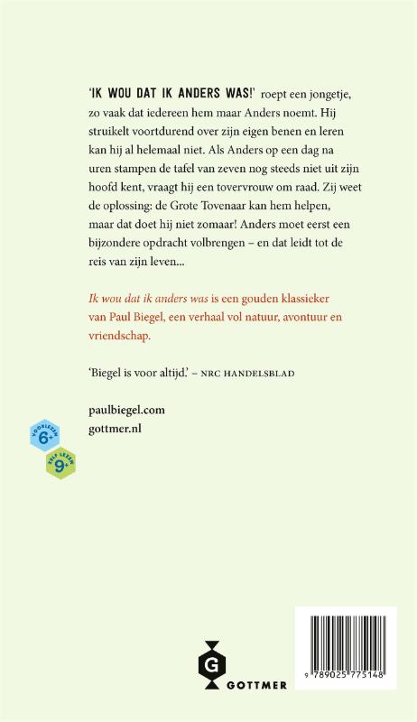 Achterkant van Ik wou dat ik anders was
