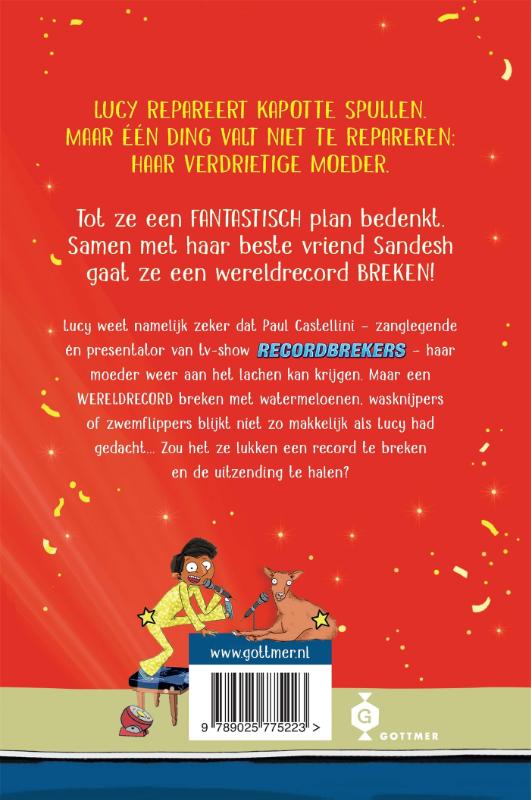 Achterkant van De razende recordbrekers