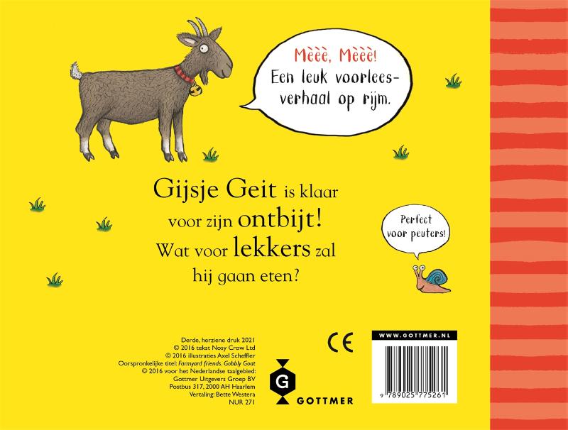 Achterkant van Gijsje Geit