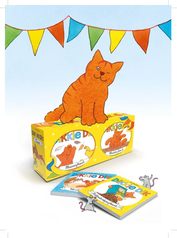 Achterkant van Dikkie Dik Feest! - Uitdeelboekjes