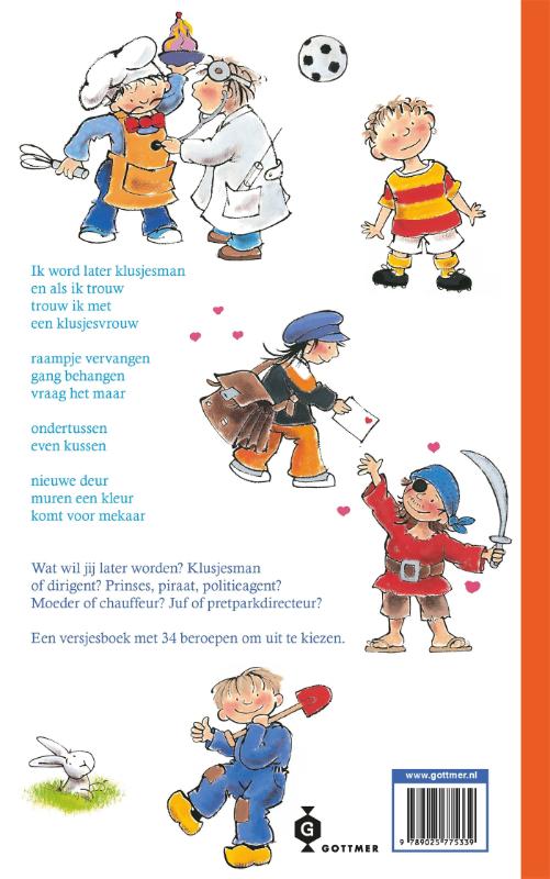 Achterkant van Ik weet wat ik worden wil
