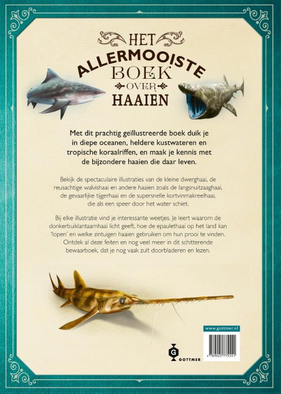 Achterkant van Het allermooiste boek over haaien