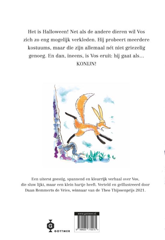 Achterkant van Feest met Vos