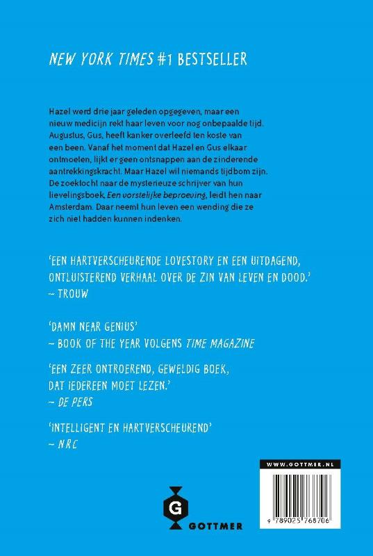 Achterkant van Een weeffout in onze sterren