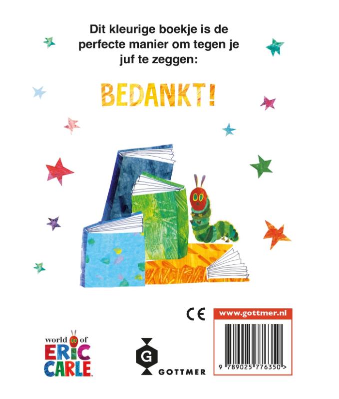 Achterkant van Dank je wel, juf