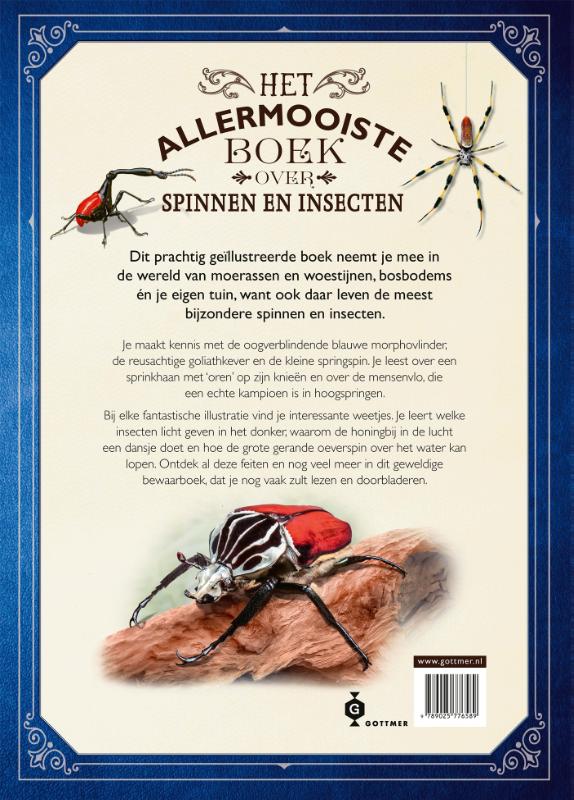 Achterkant van Het allermooiste boek over spinnen en insecten