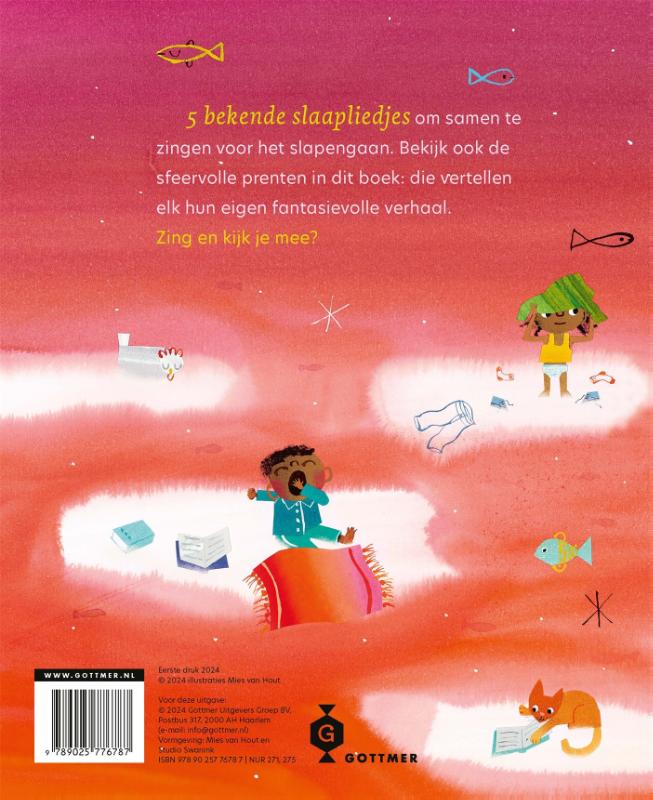 Achterkant van Kleertjes uit, pyjamaatjes aan