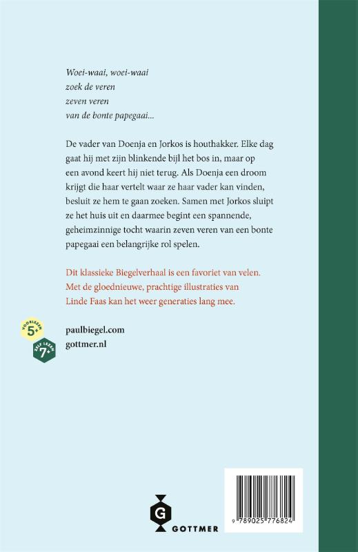 Achterkant van De zeven veren van de papegaai