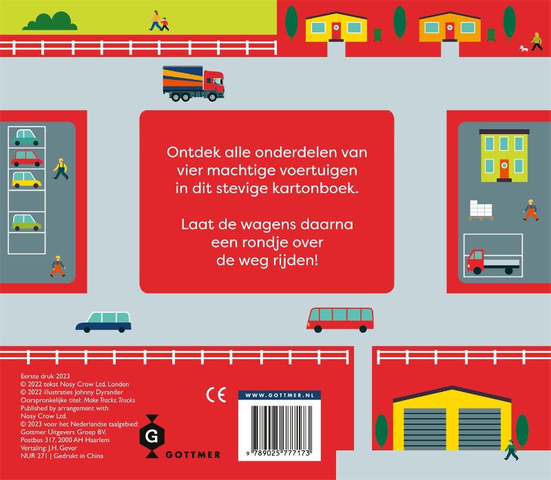 Achterkant van Een rondje met de vrachtwagen