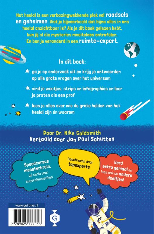 Achterkant van De geheimen van het universum