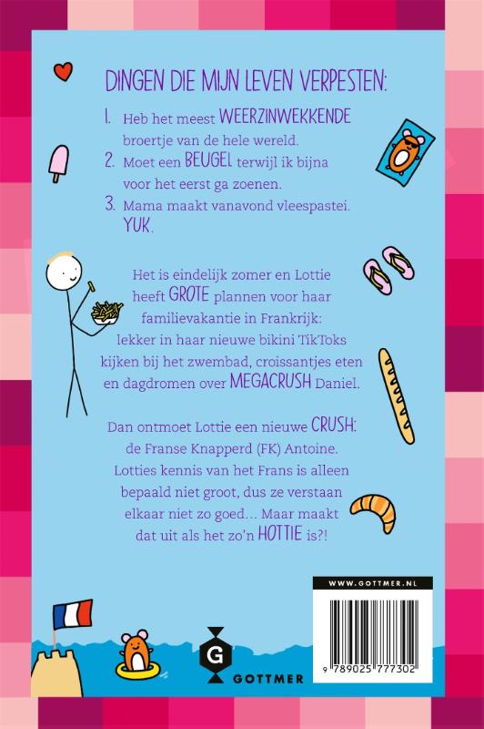 Achterkant van Het verwarrende liefdesleven van Lottie