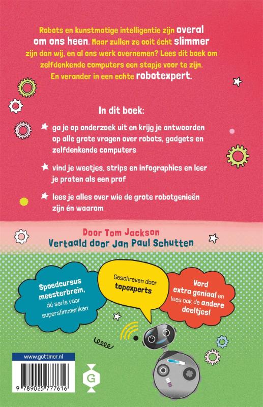Achterkant van Robots, gadgets en zelfdenkende computers