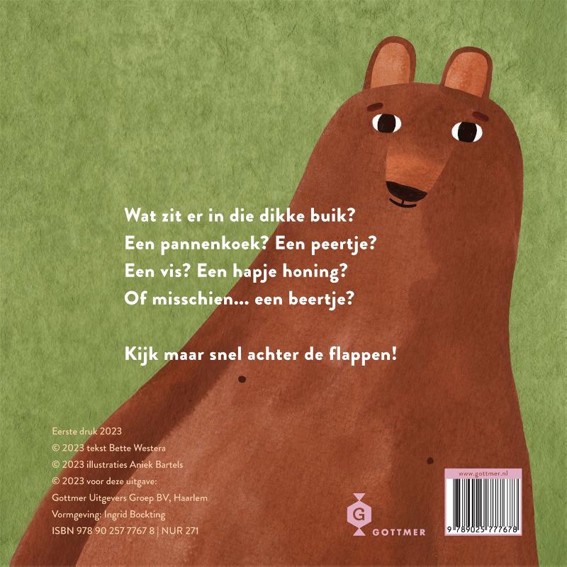 Achterkant van Wat zit er in die dikke buik?